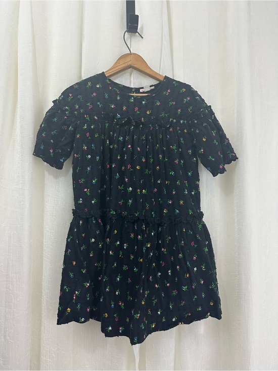 Crewcuts Other - Crewcuts Black Floral Smocked Tiered Dress